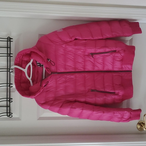 DKNY Pink Down Puffer Jacket Size M - Picture 2 of 16